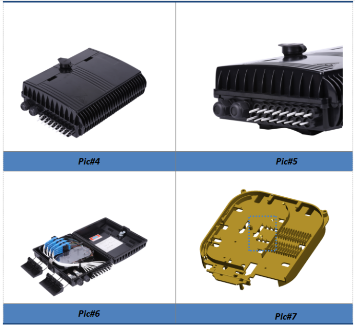 design of 16 cores Fiber Optical Terminal Box