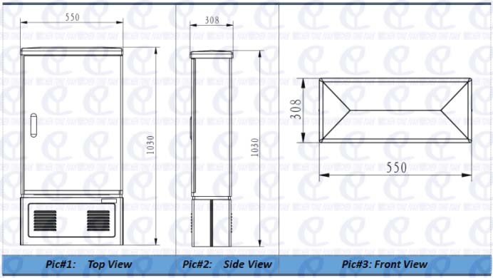 144 cores fiber optic cross connect cabinet