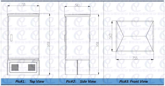 576 cores fiber optic cross connect cabinet